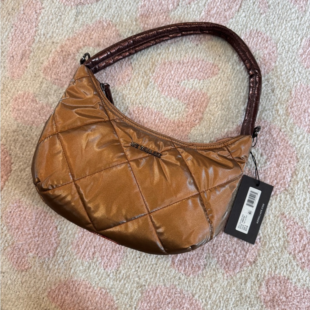 MZ Wallace Brown Quilted Shoulder Bag